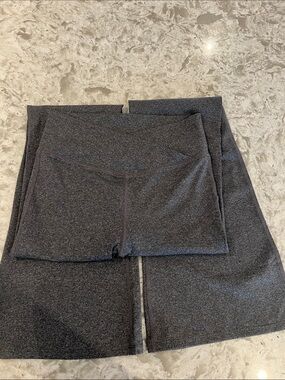 Gap Teen Line High-Rise Dark Gray Athletic pant with medium flare bottom